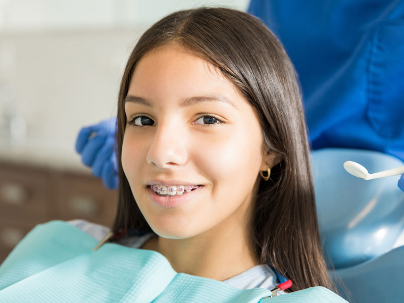 Patient with Braces